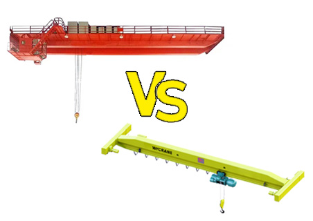 LD Type Electric Single Beam Crane vs QD Type Electric Double Beam Bridge Crane